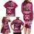 Fiji Adi Cakobau School Family Matching Long Sleeve Bodycon Dress and Hawaiian Shirt Tropical Flower and Tapa Pattern LT03 - Polynesian Pride