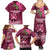 Fiji Adi Cakobau School Family Matching Summer Maxi Dress and Hawaiian Shirt Tropical Flower and Tapa Pattern LT03 - Polynesian Pride