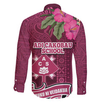 Fiji Adi Cakobau School Family Matching Tank Maxi Dress and Hawaiian Shirt Tropical Flower and Tapa Pattern LT03 - Polynesian Pride