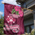 Fiji Adi Cakobau School Garden Flag Tropical Flower and Tapa Pattern LT03 - Polynesian Pride