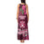 Fiji Adi Cakobau School Tank Maxi Dress Tropical Flower and Tapa Pattern LT03 - Polynesian Pride