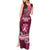 Fiji Adi Cakobau School Tank Maxi Dress Tropical Flower and Tapa Pattern LT03 - Polynesian Pride