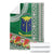 Fiji Natabua High School Blanket Tropical Flower and Tapa Pattern Green Style LT03 - Polynesian Pride