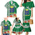 Fiji Natabua High School Family Matching Mermaid Dress and Hawaiian Shirt Tropical Flower and Tapa Pattern Green Style LT03 - Polynesian Pride