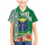 Fiji Natabua High School Family Matching Mermaid Dress and Hawaiian Shirt Tropical Flower and Tapa Pattern Green Style LT03 Son's Shirt Green - Polynesian Pride