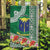 Fiji Natabua High School Garden Flag Tropical Flower and Tapa Pattern Green Style LT03 Garden Flag Green - Polynesian Pride