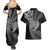 New Zealand Valentine Day Couples Matching Summer Maxi Dress and Hawaiian Shirt Aotearoa Warrior and Woman Love Heart Silver Fern Koru LT03 - Polynesian Pride