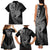 New Zealand Valentine Day Family Matching Tank Maxi Dress and Hawaiian Shirt Aotearoa Warrior and Woman Love Heart Silver Fern Koru LT03 - Polynesian Pride