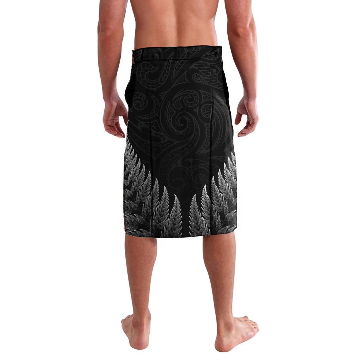 New Zealand Valentine Day Lavalava Aotearoa Warrior and Woman Love Heart Silver Fern Koru LT03 - Polynesian Pride