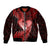 New Zealand Valentine Day Bomber Jacket Aotearoa Warrior and Woman Love Story Silver Fern Koru Red Style LT03 Unisex Red - Polynesian Pride