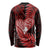 New Zealand Valentine Day Long Sleeve Shirt Aotearoa Warrior and Woman Love Story Silver Fern Koru Red Style LT03 - Polynesian Pride