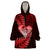 New Zealand Valentine Day Wearable Blanket Hoodie Aotearoa Warrior and Woman Love Story Silver Fern Koru Red Style LT03 One Size Red - Polynesian Pride