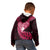 New Zealand Valentine Day Kid Hoodie Aotearoa Warrior Love Story Silver Fern Koru Pink Style LT03 - Polynesian Pride