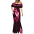 New Zealand Valentine Day Mermaid Dress Aotearoa Warrior Love Story Silver Fern Koru Pink Style LT03 - Polynesian Pride