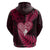 New Zealand Valentine Day Zip Hoodie Aotearoa Warrior Love Story Silver Fern Koru Pink Style LT03 - Polynesian Pride