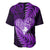 New Zealand Valentine Day Baseball Jersey Aotearoa Warrior Love Story Silver Fern Koru Purple Style LT03 - Polynesian Pride