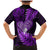 New Zealand Valentine Day Family Matching Mermaid Dress and Hawaiian Shirt Aotearoa Warrior Love Story Silver Fern Koru Purple Style LT03 - Polynesian Pride