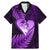 New Zealand Valentine Day Family Matching Mermaid Dress and Hawaiian Shirt Aotearoa Warrior Love Story Silver Fern Koru Purple Style LT03 Dad's Shirt - Short Sleeve Purple - Polynesian Pride