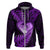 New Zealand Valentine Day Hoodie Aotearoa Warrior Love Story Silver Fern Koru Purple Style LT03 Zip Hoodie Purple - Polynesian Pride