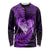 New Zealand Valentine Day Long Sleeve Shirt Aotearoa Warrior Love Story Silver Fern Koru Purple Style LT03 Unisex Purple - Polynesian Pride