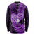 New Zealand Valentine Day Long Sleeve Shirt Aotearoa Warrior Love Story Silver Fern Koru Purple Style LT03 - Polynesian Pride