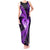 New Zealand Valentine Day Tank Maxi Dress Aotearoa Warrior Love Story Silver Fern Koru Purple Style LT03 Women Purple - Polynesian Pride