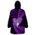 New Zealand Valentine Day Wearable Blanket Hoodie Aotearoa Warrior Love Story Silver Fern Koru Purple Style LT03 - Polynesian Pride