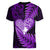 New Zealand Valentine Day Women V Neck T Shirt Aotearoa Warrior Love Story Silver Fern Koru Purple Style LT03 - Polynesian Pride