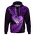 New Zealand Valentine Day Zip Hoodie Aotearoa Warrior Love Story Silver Fern Koru Purple Style LT03 Pullover Hoodie Purple - Polynesian Pride