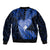 New Zealand Valentine Day Bomber Jacket Aotearoa Warrior Love Story Silver Fern Koru Blue Style LT03 - Polynesian Pride