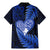 New Zealand Valentine Day Family Matching Mermaid Dress and Hawaiian Shirt Aotearoa Warrior Love Story Silver Fern Koru Blue Style LT03 - Polynesian Pride