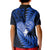 New Zealand Valentine Day Kid Polo Shirt Aotearoa Warrior Love Story Silver Fern Koru Blue Style LT03 - Polynesian Pride