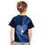 New Zealand Valentine Day Kid T Shirt Aotearoa Warrior Love Story Silver Fern Koru Blue Style LT03 - Polynesian Pride