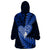 New Zealand Valentine Day Wearable Blanket Hoodie Aotearoa Warrior Love Story Silver Fern Koru Blue Style LT03 - Polynesian Pride