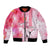 Hawaiian Cocktail Valentine Day Bomber Jacket Hibiscus Kakau Pattern Pink Version LT03 Unisex Pink - Polynesian Pride