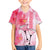 Hawaiian Cocktail Valentine Day Family Matching Off Shoulder Short Dress and Hawaiian Shirt Hibiscus Kakau Pattern Pink Version LT03 Son's Shirt Pink - Polynesian Pride