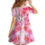 Hawaiian Cocktail Valentine Day Family Matching Short Sleeve Bodycon Dress and Hawaiian Shirt Hibiscus Kakau Pattern Pink Version LT03 - Polynesian Pride