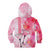 Hawaiian Cocktail Valentine Day Kid Hoodie Hibiscus Kakau Pattern Pink Version LT03 - Polynesian Pride