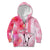 Hawaiian Cocktail Valentine Day Kid Hoodie Hibiscus Kakau Pattern Pink Version LT03 Zip Hoodie Pink - Polynesian Pride