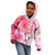 Hawaiian Cocktail Valentine Day Kid Hoodie Hibiscus Kakau Pattern Pink Version LT03 - Polynesian Pride