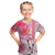 Hawaiian Cocktail Valentine Day Kid T Shirt Hibiscus Kakau Pattern Pink Version LT03 Pink - Polynesian Pride