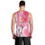 Hawaiian Cocktail Valentine Day Men Tank Top Hibiscus Kakau Pattern Pink Version LT03 - Polynesian Pride