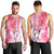 Hawaiian Cocktail Valentine Day Men Tank Top Hibiscus Kakau Pattern Pink Version LT03 - Polynesian Pride