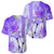 Hawaiian Cocktail Valentine Day Baseball Jersey Hibiscus Kakau Pattern Purple Version LT03 - Polynesian Pride