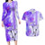 Hawaiian Cocktail Valentine Day Couples Matching Long Sleeve Bodycon Dress and Hawaiian Shirt Hibiscus Kakau Pattern Purple Version LT03 Purple - Polynesian Pride