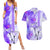 Hawaiian Cocktail Valentine Day Couples Matching Summer Maxi Dress and Hawaiian Shirt Hibiscus Kakau Pattern Purple Version LT03 Purple - Polynesian Pride