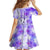 Hawaiian Cocktail Valentine Day Family Matching Long Sleeve Bodycon Dress and Hawaiian Shirt Hibiscus Kakau Pattern Purple Version LT03 - Polynesian Pride