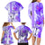 Hawaiian Cocktail Valentine Day Family Matching Long Sleeve Bodycon Dress and Hawaiian Shirt Hibiscus Kakau Pattern Purple Version LT03 - Polynesian Pride