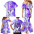 Hawaiian Cocktail Valentine Day Family Matching Mermaid Dress and Hawaiian Shirt Hibiscus Kakau Pattern Purple Version LT03 - Polynesian Pride