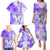 Hawaiian Cocktail Valentine Day Family Matching Puletasi and Hawaiian Shirt Hibiscus Kakau Pattern Purple Version LT03 - Polynesian Pride